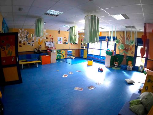 Imagen del aula de 2 a 3 años despejada